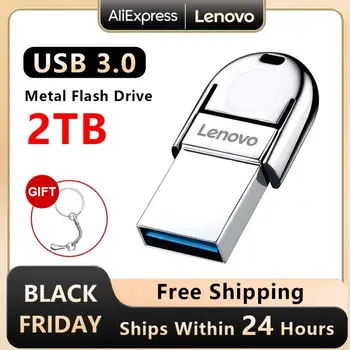 Lenovo 128GB Mini USB flash meghajtó Fotó USB Flash memória Külső tároló Hüvelykujj U lemez 512GB USB 3.0 Flash Disk Pendrive 2 TB