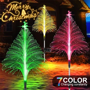 Napelemes optikai karácsonyfa fények,Medúza fények,Kültéri vízálló színváltó karácsonyi fények,Kerti ösvény fény