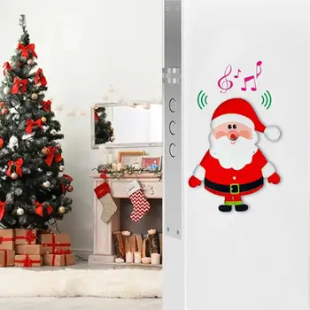 fém Mikulás csengő karácsonyi ajtócsengő akkumulátorral működik bejárati ajtóhoz Elektromos csengő Apartman kiegészítők