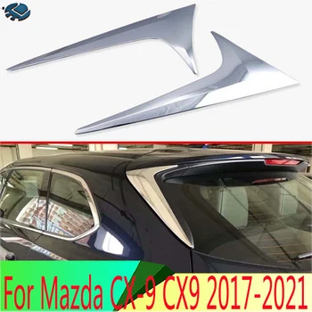 Mazda CX-9 CX9 2017 2018 2019 2020 2021 Dekorációs kiegészítők ABS króm oldalsó ajtó Visszapillantó ablak spoiler burkolat burkolat