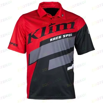 Új 2023-as férfi KLIM RACE SPEC F1 versenymotor rövid ujjú póló gyors, száraz és lélegző cycing mez póló 02