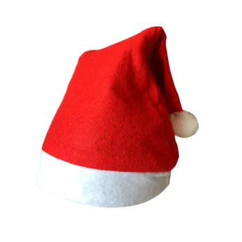 Mikulás design Karácsonyi kalap Gyermek Mikulás kalap Tökéletes karácsonyi díszekhez Nem szőtt szövet vagy flanel