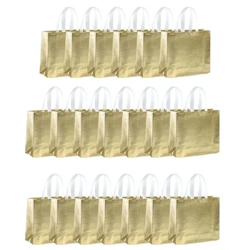 Nagy kapacitású női bevásárlótáska Újrafelhasználható vászon utazási tároló táskák Lézeres csillogás női kézitáska Élelmiszerbolt vászon Tote Eco táska