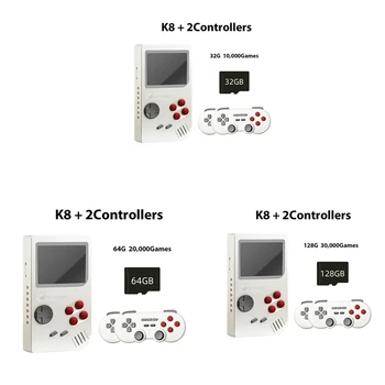 K8 videojáték-konzol 3D PSP 4K HD kimenet Nyílt forráskódú rendszer kettős vezérlő 2.4G gyors hűtésű videojáték-konzol