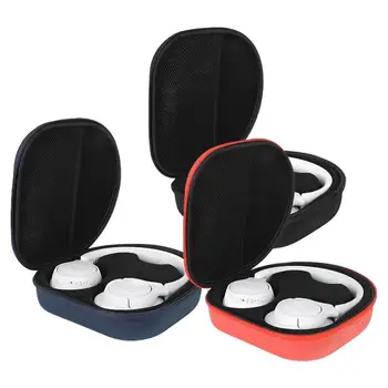 Kemény fejhallgatótok Fejhallgató Utazás hordtáska Hordozható utazásvédő hordtáska cipzárral fejhallgatóhoz