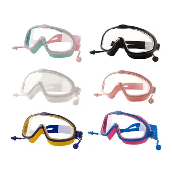 Professzionális úszó búvárszemüveg füldugóval Gyermek úszószemüveg Párásodásgátló, átlátszó látás úszószemüveg