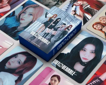Kpop Idol 55db/set Lomo kártyák ITZY fotókártyák ÉRINTHETETLEN fotókártya Yuna képeslap rajongóknak Gyűjtemény