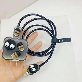 Brikett USB mintavédő hüvely kábel védőburkolat kábel Töltővédő kötél iPhone 13/14promax18W/20W Winderhez