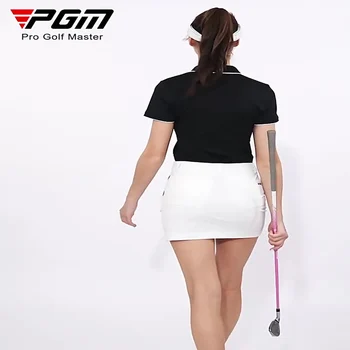 PGM női golfszoknya tavaszi és nyári lélegző wrap csípőszoknya rugalmas női alkalmi divat sportszoknyák QZ085 XS-XL