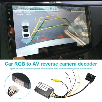 12V Tolatókamera adapter RGB - AV visszapillantó kamera adapter Tolatókamera átalakító Volkswagen RCD510 RNS510 RNS315