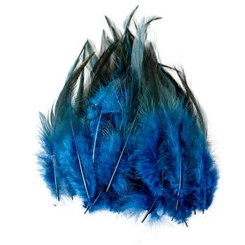 50 db/tétel Kék kakas Fácán tollak 10-15 cm Dekoráció partihoz Esküvői ruhák Varró kiegészítők Ékszerek Kézműves tollak