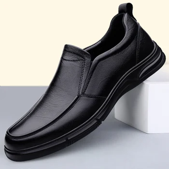 Férfi cipő Divat Alkalmi Valódi bőr naplopók Férfi lakások Alkalmi Vezetési Cipők Férfi Luxus Hajó Irodai cipő Férfi