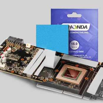 15w szilikon vezetőképes hűtőfelület anyaga puha Gelid GPU CPU LED Fehonda hővezető pad 12.8w / mk 3mm 2mm 1.5mm HQ termopad