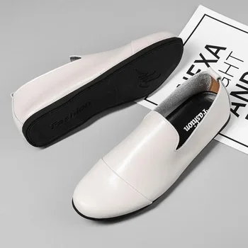Tods férfi cipő 2023 tavasz Új férfi cipő üzlet Férfi alkalmi bőrcipők Puha alsó Lazybones' cipő Slip-on