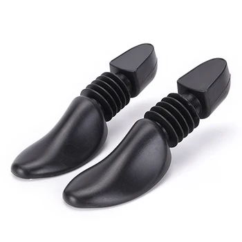 1 pár 25x7,5x5cm fekete cipőhordágy alakító stretch rugóval szélesség és hosszúság nőknek Felnőtt cipőápoló szett cipőfa