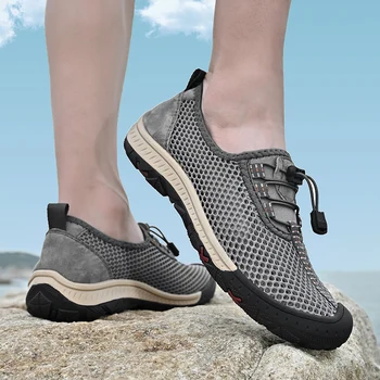 Summer Casual lélegző hálós cipők Kültéri könnyű eredeti férfi tornacipők 2023 Beach vulkanizált cipők Zapatillas Hombre