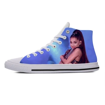 Cool Fashion New Summer Kiváló minőségű tornacipők Praktikus alkalmi cipők Férfiak Nők Ariana Grande Lélegző Magas szárú deszka cipők