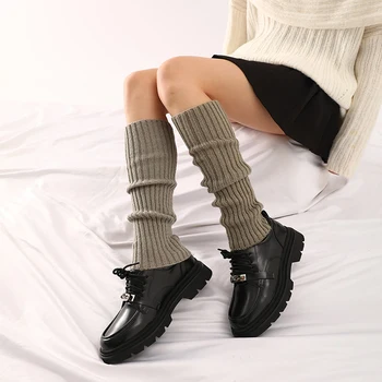Y2k Sweet Girl lábmelegítők kötött hosszú zokni gyapjú lábvédő nők őszi tél JK Lolita lábmelegítő zokni halom lábmelegítők 