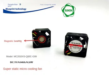 vadonatúj és eredeti MC20100V3-Q04C-GA9 miniatűr 2010 2 cm-es mágneses lebegő sebesség mérése 5V némító hűtőventilátor