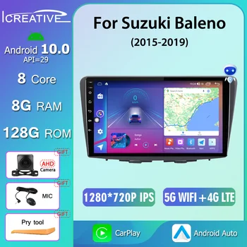 QLED multimédia Suzuki Baleno 2015 - 2019 vezeték nélküli CarPlay autórádió 1280 * 720P Touch No 2din DVD sztereó Android 10 Auto GPS