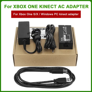 Új Kinect adapter Xbox One SLIM/ONE x 2.0 3.0 Kinect adapterhez EU USA csatlakozó USB hálózati adapter Tápegység XBox ONE S/X-hez