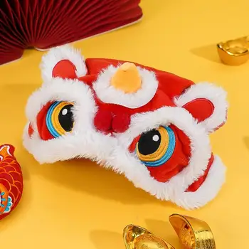 Kínai stílusú tánc oroszlán kalapok macskáknak Aranyos plüss kisállat kalap Kínai újévi jelmez Puha meleg ruhák Háziállatok napi kellékek