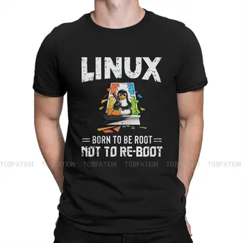 Linux Született gyökérnek született, hogy ne indítsa újra az egyedi TShirt Linuxot GNU Minix Unix Kényelmes új design ajándék ruhák póló Ofertas