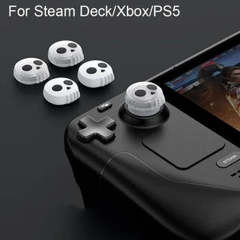 Steam Deck/Xbox/PS5 gamepad esetén koponyakereszt billenősapka szilikon sapka védőtok Kulcssapka dropshipping