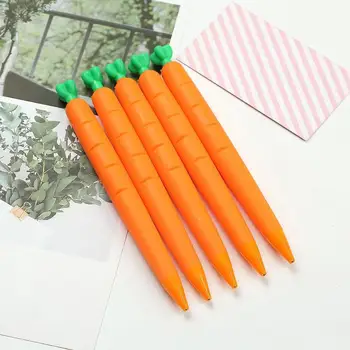 Automatikus ceruza szilikon toll sárgarépa 0.5 0.7Mm automata ceruza diákoknak