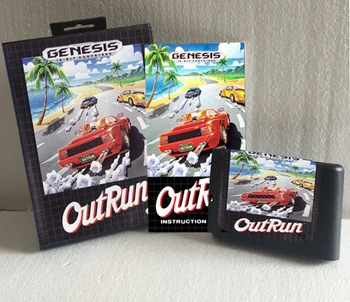  Out Run US Box és Manual Book 16Bit MD játékkártya Sega MegaDrive Genesis konzolokhoz