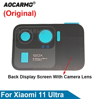  eredeti hátsó LCD kijelző érintőképernyő hátsó kamera üveglencsével Xiaomi 11 Ultra Mi 11U-hoz