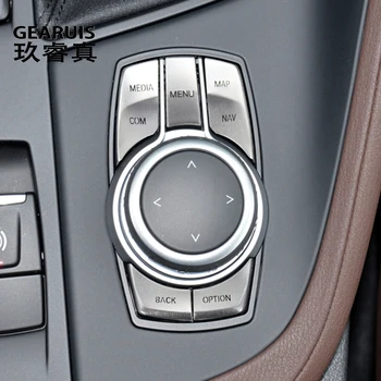 BMW X1 F48 X2 F39 2020-2022 autós multimédia gombhoz Menü Gombkapcsoló Borító Matrica dekoráció Trim Auto belső kiegészítők