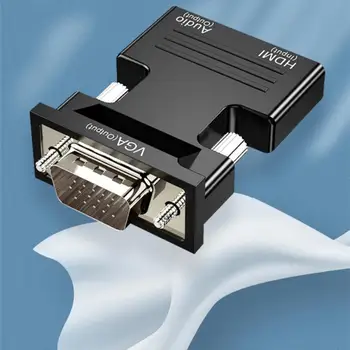  HDMI-kompatibilis adapterátalakító HD 1080P VGA adapter PC-hez Laptop-HD TV filmvetítő Video Audio Converter