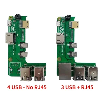 USB HUB HAT a Raspberry 2W bővítőkártyához 4 USB / 3 USB + 1 RJ45 port