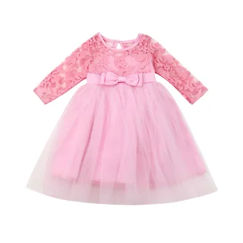 Lány ruha 2019 Kislány Toddler Party Tutu ruha Csipke Party Szépségverseny Esküvői születésnapi ruha Hercegnő ruha