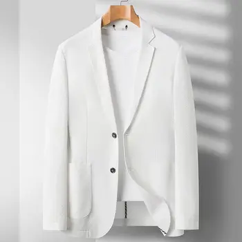 2023 nyara új termék seersucker vékony öltöny gombos kabát trend férfi ruházat