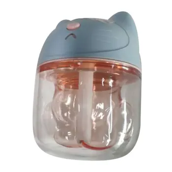 Aranyos macska karmos csésze légnedvesítő USB asztali diffúzor Köd készítő Ultrahangos légnedvesítő Színes éjszakai fény