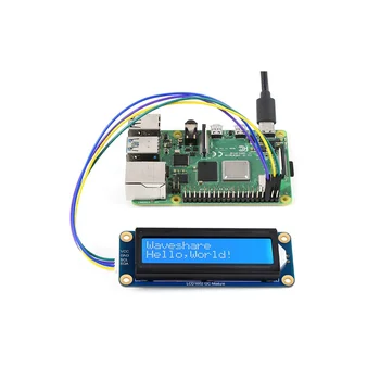 Waveshare LCD1602 I2C LCD képernyő AiP31068 32 karakteres LCD-képernyő kompatibilis a 3,3 V/5 V-tal a Raspberry/Pi Pico/Jetson Nano készülékekhez