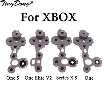 1db Xbox One Elite 1 / 2 vezeték nélküli vezérlő esetén Vezetőképes gumi Xbox one S / X szilícium gombhoz XBOX Series S / X esetén