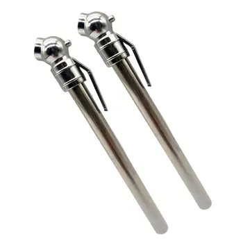2x ceruza gumiabroncs nyomásmérő légmérő levegőmérő eszközök 0-50 PSI nagy teherbírású króm fém fej kerékpárokhoz Járművek Rvs