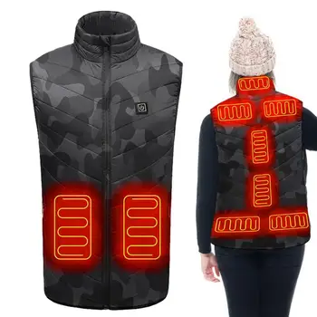  fűtött kabátok férfiaknak USB töltés intelligens fűtés elektromos fűtött mellény Unisex vízálló téli meleg kellékek fűtött mellény