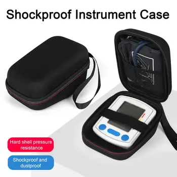 EVA Kemény tok hálós zsebbel Sima cipzárak Kényelmes fogás vezeték nélküli felkar vérnyomásmérő utazási tároló dobozhoz