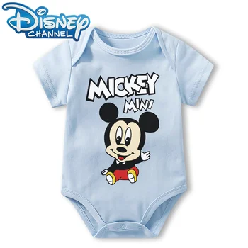 Babaruhák bodyja újszülött csecsemő jumpsuit fiúknak Lányok Disney Mickey egér rövid ujjú Romper Onesies 0-12 hónapos korig