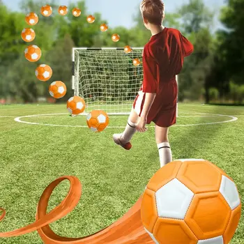 20cm Gyerek Foci Fiú Lány Mozgástér No. 4 Behúzás Futball Játék Narancssárga Sport Görbe Labda Kültéri és beltéri mérkőzés
