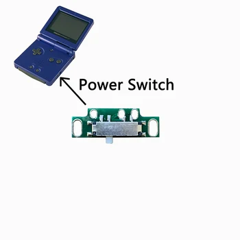 ÚJ tápkapcsoló GBA SP bekapcsológombhoz a Gameboy Advance SP játékkonzol javítási alkatrészeihez