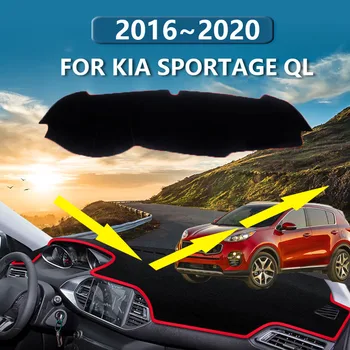 Kia Sportage QL 2019 2017~2020 KX5 2018 műszerfal fedőpadhoz csúszásmentes Dashmat napernyő UV-gátló szőnyegszőnyeg automatikus kiegészítők