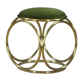 Nordic Small Chair Stool Personality Fashion Creative Ottoman Stool Velvet Modern Minimalist Luxury Round Stool
