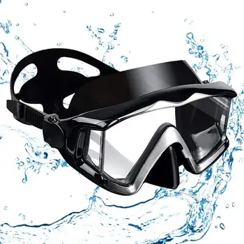 Búvárszemüveg Nincs párásodás Snorkeling búvárszemüveg szilikon szoknya edzett üveg panorámás úszószemüveg felnőtteknek