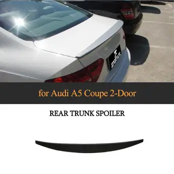 Fényes fekete hátsó csomagtartó spoiler ajakszárny Audi A5 2 ajtós kupé Standard 2008 - 2016 Nem Sline hátsó spoiler szárny matt szürke