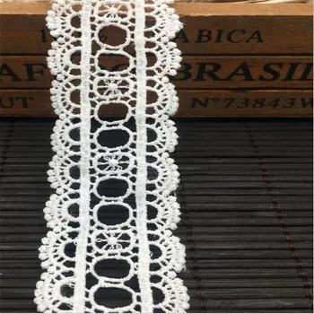 1 yard Fehér kötő csipke szalag Kézzel készített patchwork scrapbook kézműves barkácsruházathoz Varró kiegészítők